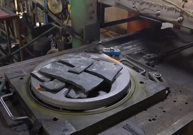 Rubber plates vulcanized to achieve strength and durability