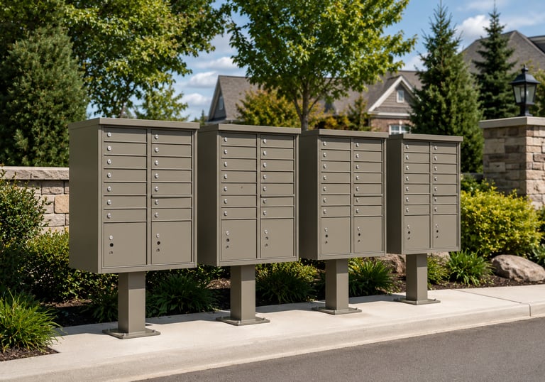 HOA cluster mailbox installation in Pittsburgh PA