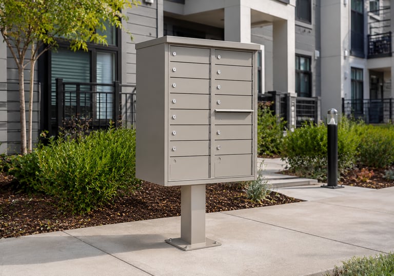 Commercial cluster box unit CBU installation for apartment complex in Pittsburgh PA