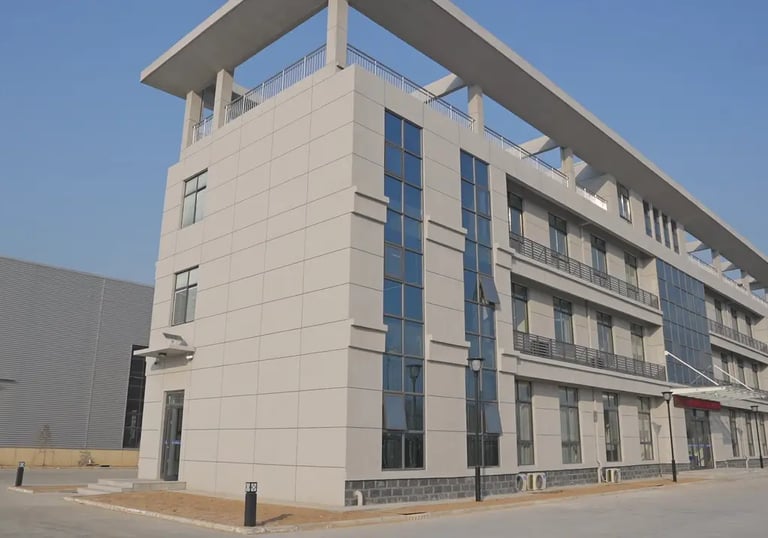 Our bright office, showcasing modern facilities. We are crane manufacturers, specializing in high-quality crane products.