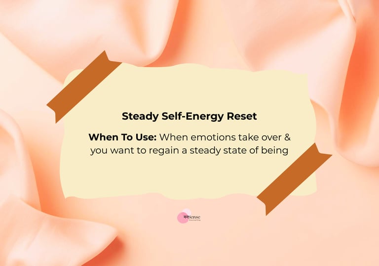 steady self energy reset guide to help you move from emotional rush to steady, self-aligned action