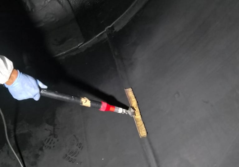 Rubber lining service for internal ISO tank protection