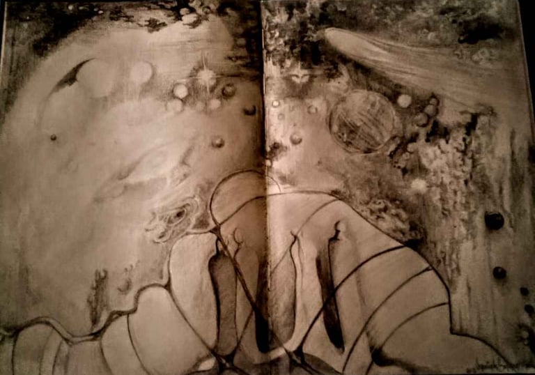 Illustration de Véronique Soriano Mallorquin pour le livre La Voie de l'IA