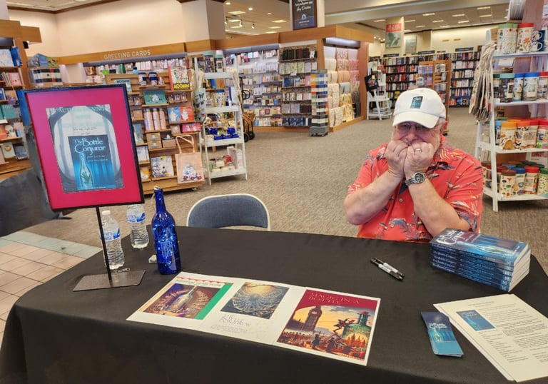 Author Jack Gagliardo book signing The Bottle Conjuror at Barnes & Noble bookstore Henderson Nevada