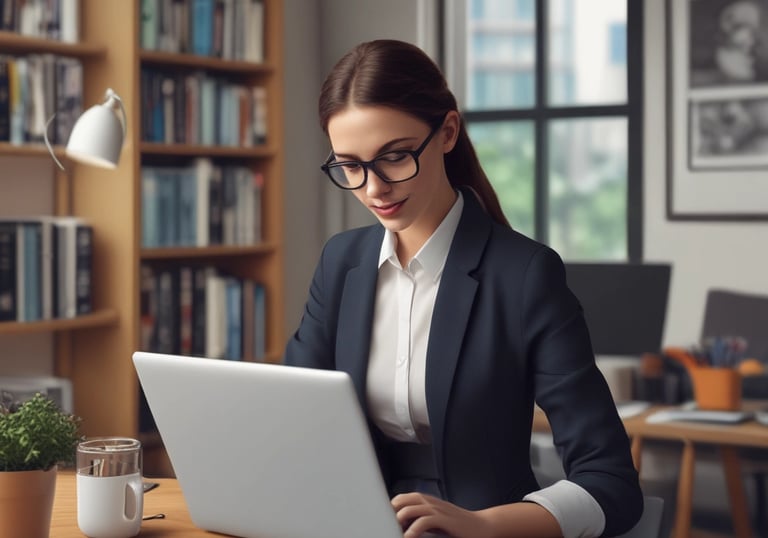 A consultant discussing AI strategies with a client.