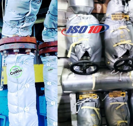 isolação térmica removivel para valvulas e tubulações, mantas térmica isolamento industriall