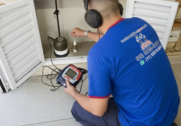 caça vazamento em residência