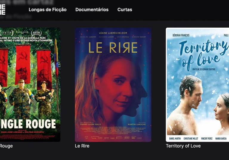 a bunch of quality movies on the screen of a movie
