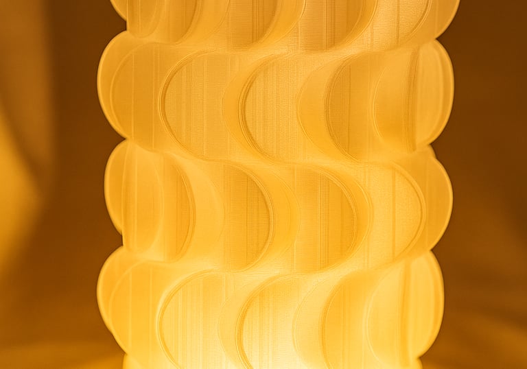 Lampara impresa en 3D