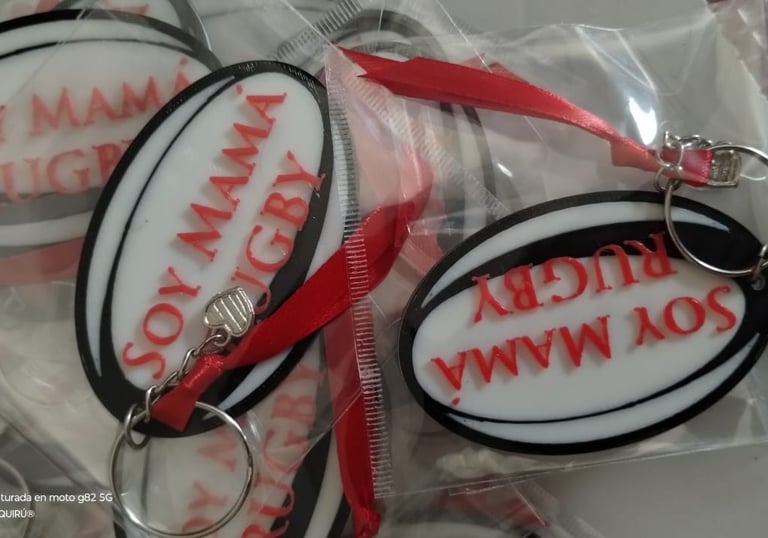 Llavero Personalizado Soy Mamá Rugby