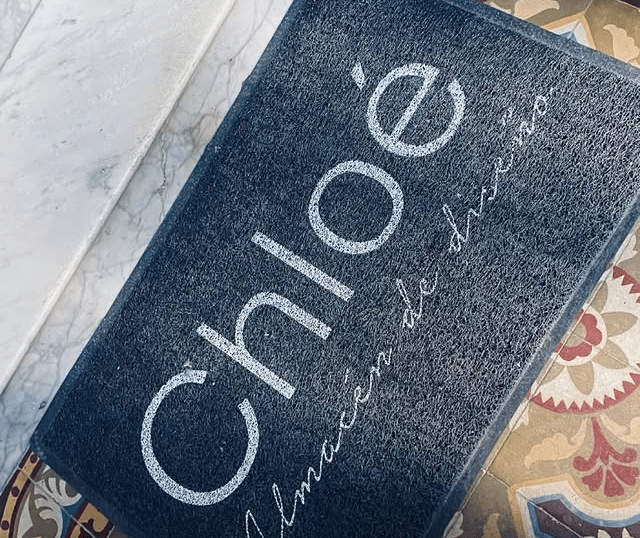 Felpudo-personalizado-logo-gastronomia-bazar-chloe
