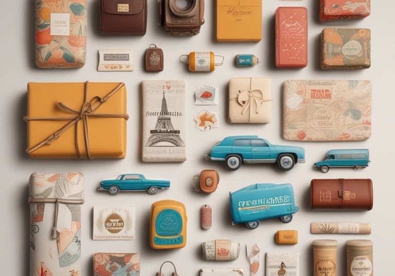 A collage of gifts and offers available for customers.