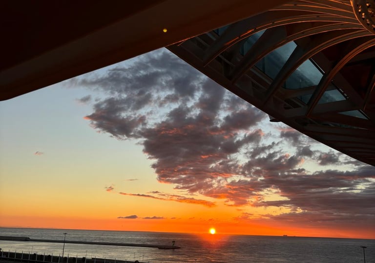 Atardecer desde crucero