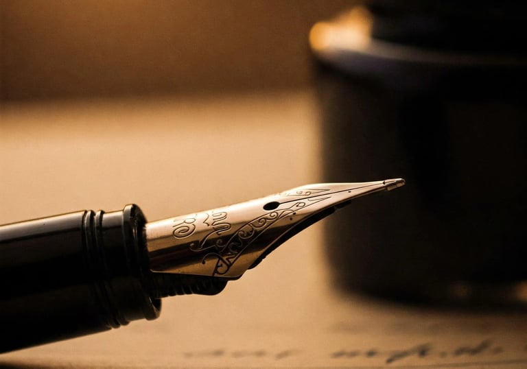 a fountainhead pen nib with a fountain pen