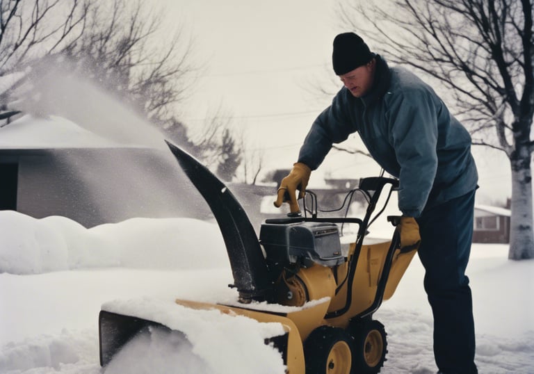 a car parked in front of a restaurant in the snow