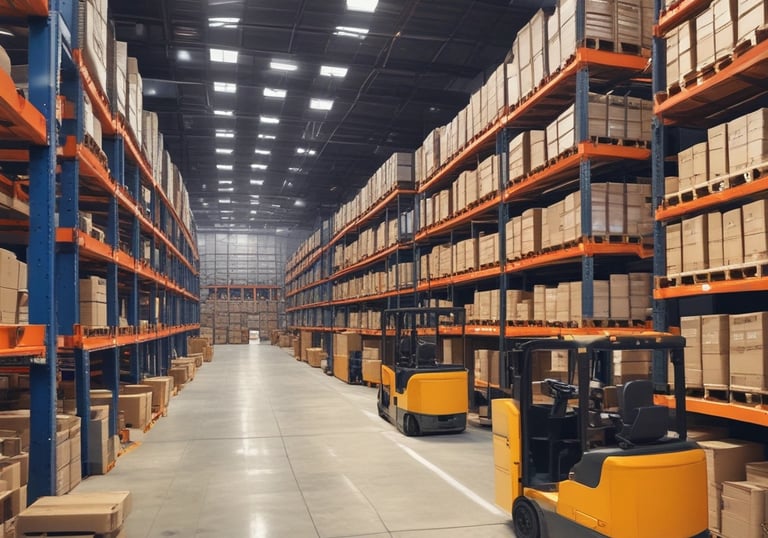 An industrial warehouse filled with high-quality equipment.