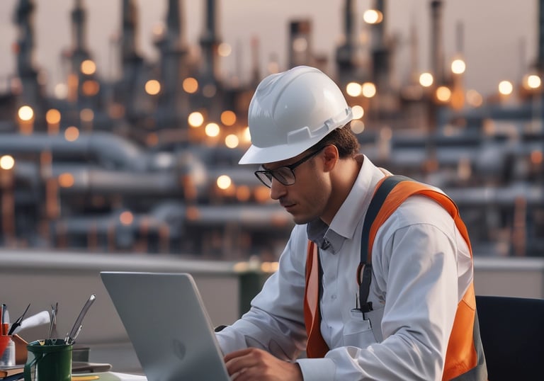 a man riding a skateboard down a street next to tall buildings