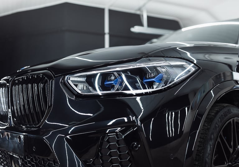 BMW X5 žibintų atnaujinimas WestSide Garage automobilių estetika Šiauliuose