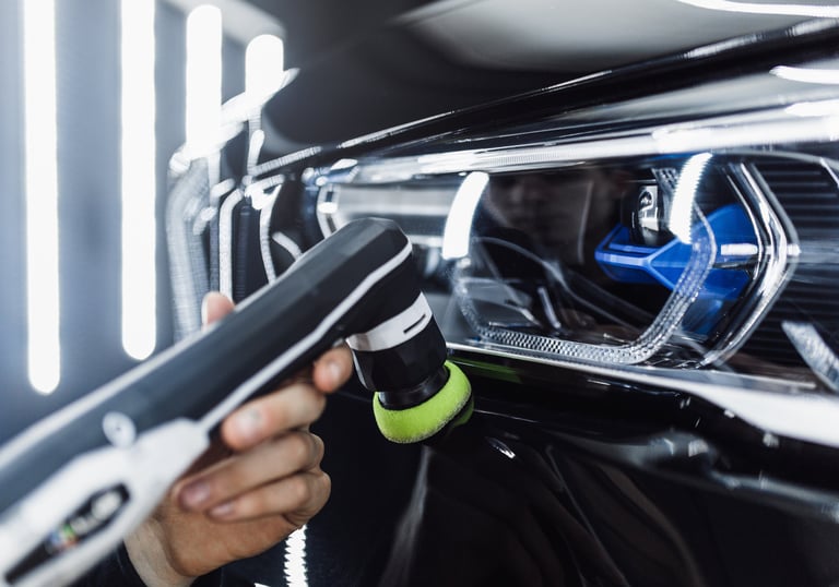 Automobilių poliravimas nuo vieno iki tirjų etapų - BMW X5 poliravimo procesas