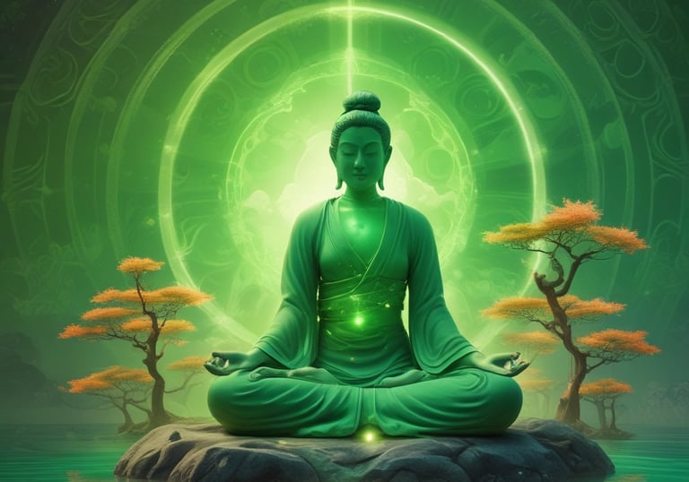 A person is lying face down with smooth black stones placed along their spine. Another person's hands are arranging the stones. Orchid flowers are present, adding a serene and natural touch to the scene. The setting suggests a spa or massage environment focused on relaxation.