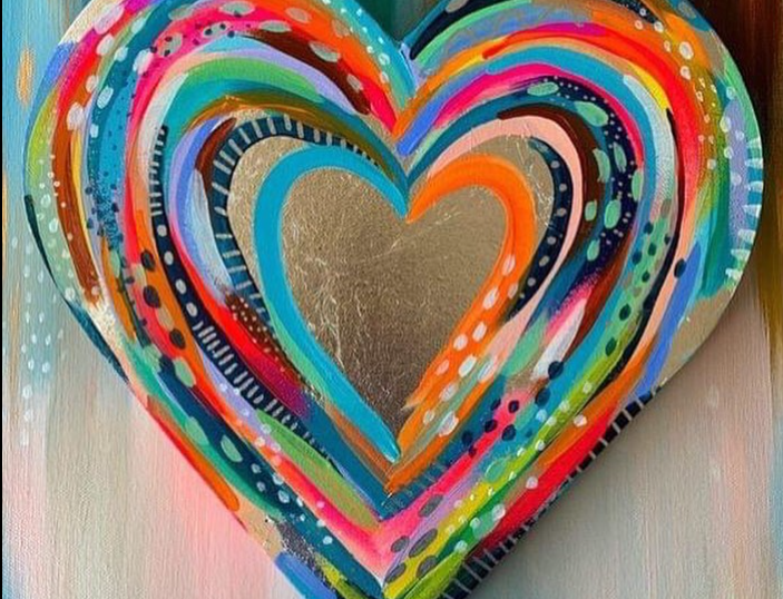 painted heart