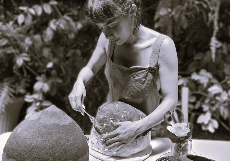 Wabi Sabi Paper Mache Interior Desin