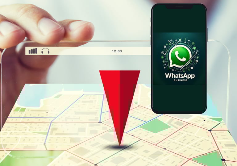 google maps y whatsapp business