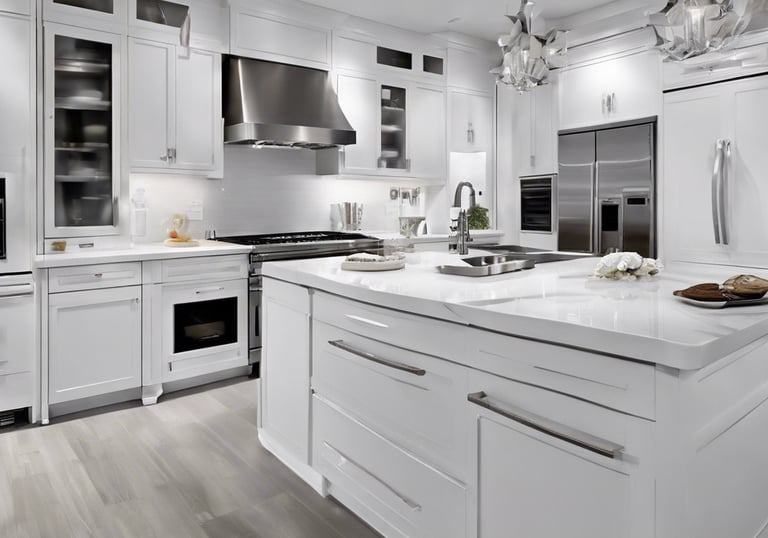 a modern white Toronto kitchen