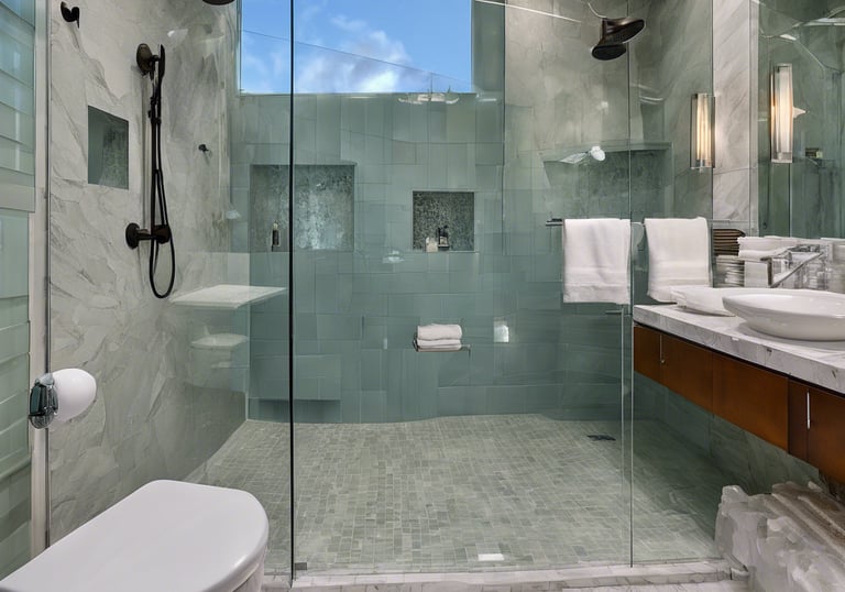 a high end basement bathroom remdel