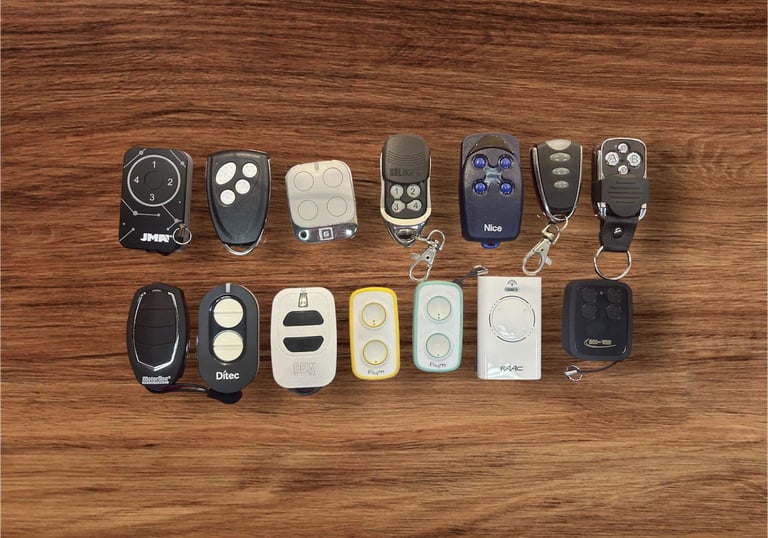 Comando de garagem ditec, nice, motorline, Skymaster, DEA, Faac, Why Evo, Marantec, Pujol, Sommer...