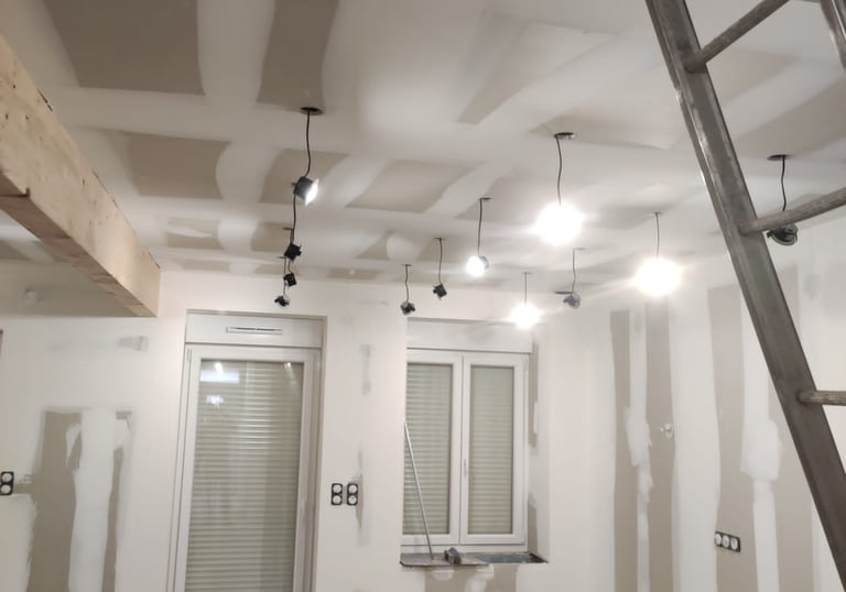 rénovation placo pièce de vie
