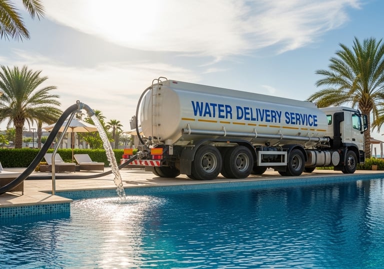 swimming pool water tanker supply in dubai