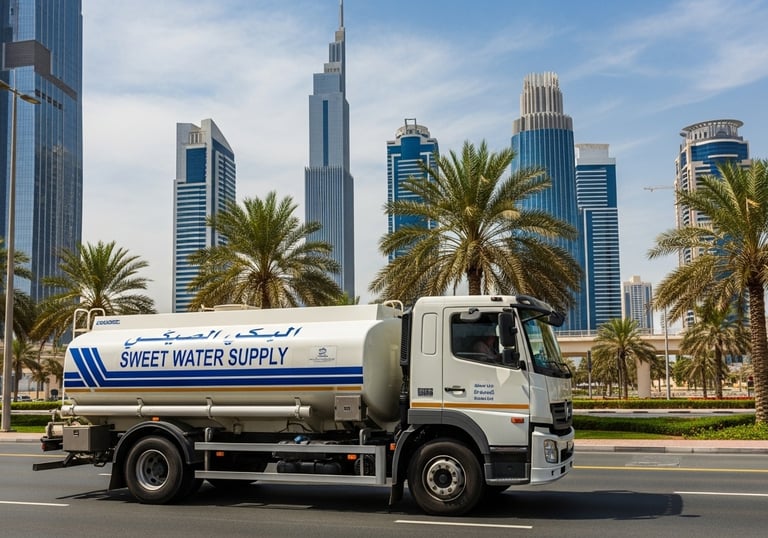 sweet water tanker supply in dubai
