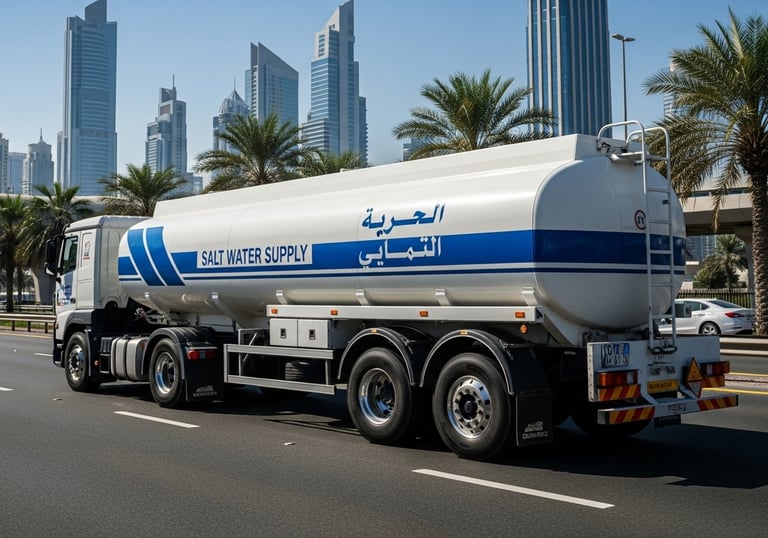 salt water tanker supply in dubai