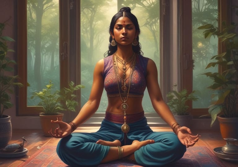 Certified yoga instructor teaching prenatal yoga in Jubilee Hills. Hyderabad Yoga