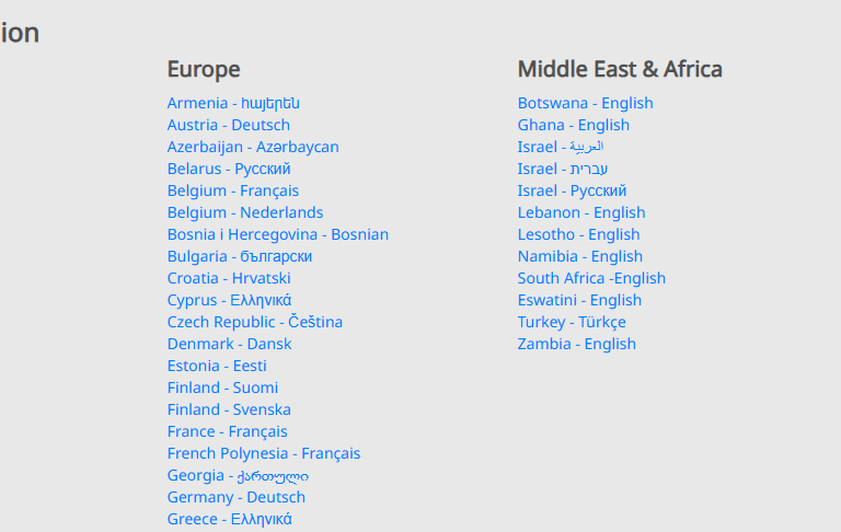 Liste complète des pays autorisés et non autorisés à la vente de produits Herbalife