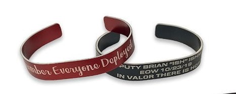 Personalized and engraved memorial bracelets and medical ID tags.