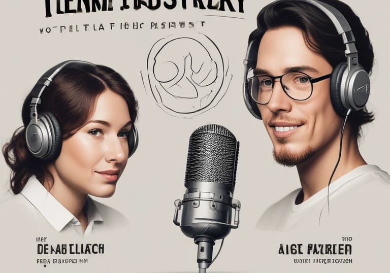 Close-up of hands working on a laptop with digital marketing charts and graphs on the screen.