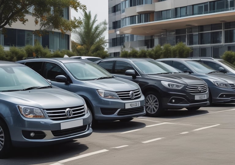 A scenic road winding through lush green hills under a clear blue sky.