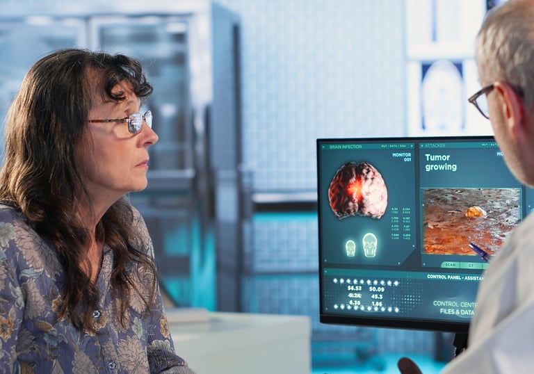 Receiving news of cancer diagnosis