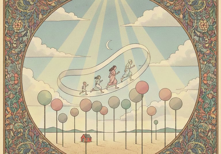 la cinta de Moebius que se despliega en la realidad del adentro y el afuera, arteterapia