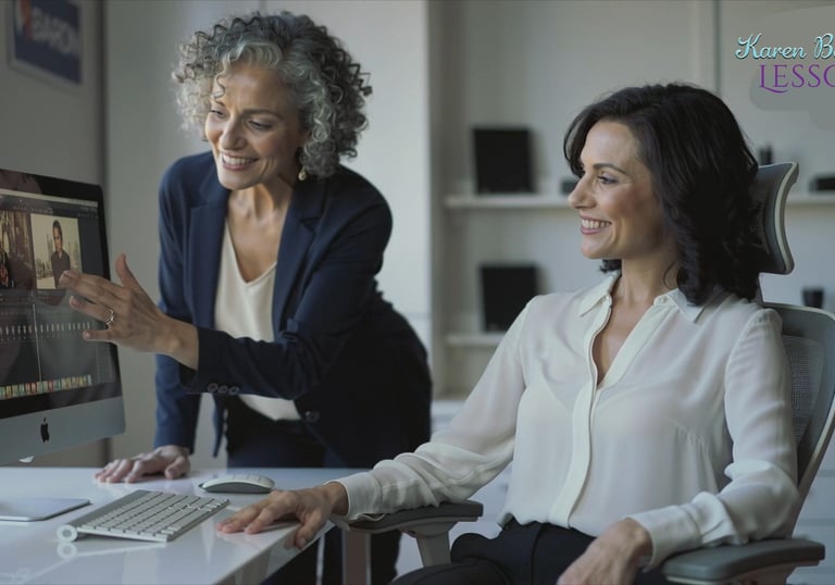 Karen Barron Lessons - Website Building, Video Editing, Ai Assist and ideas To Make Money
