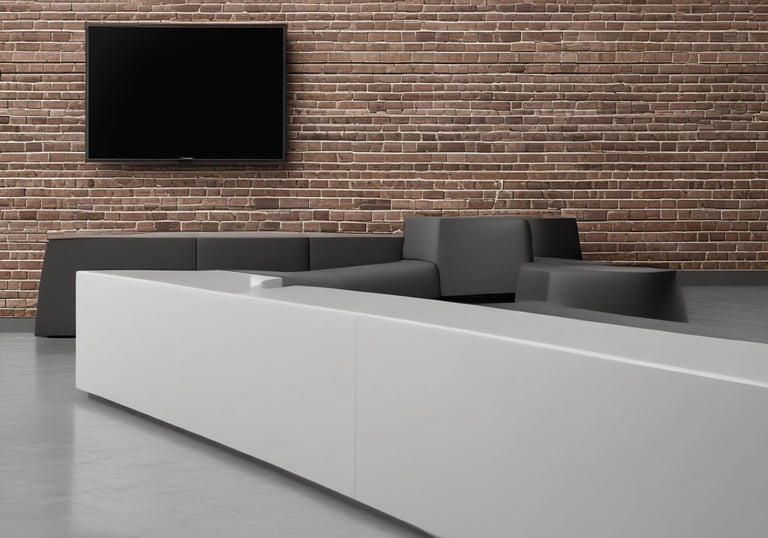 Close-up of a detailed tile pattern on a living room floor with natural light.