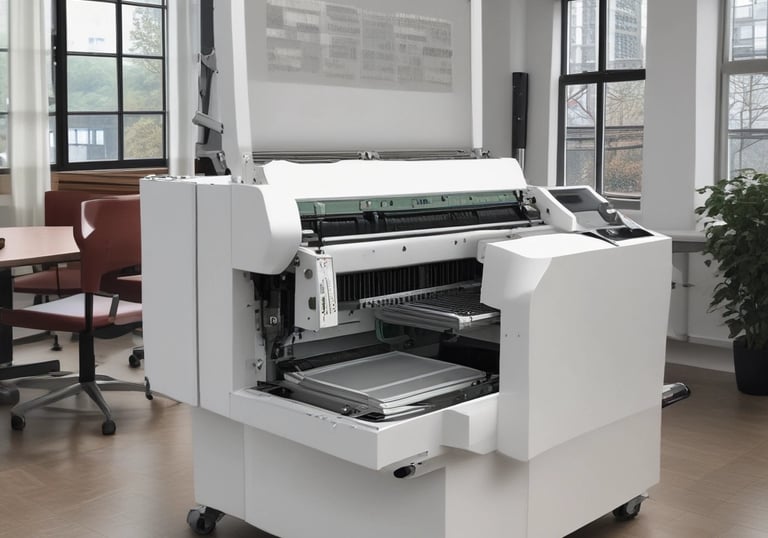 High-quality printing solutions displayed in a sleek environment.