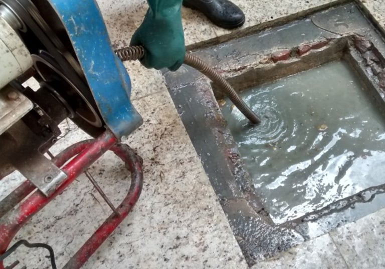 desentupimento de caixa de gordura