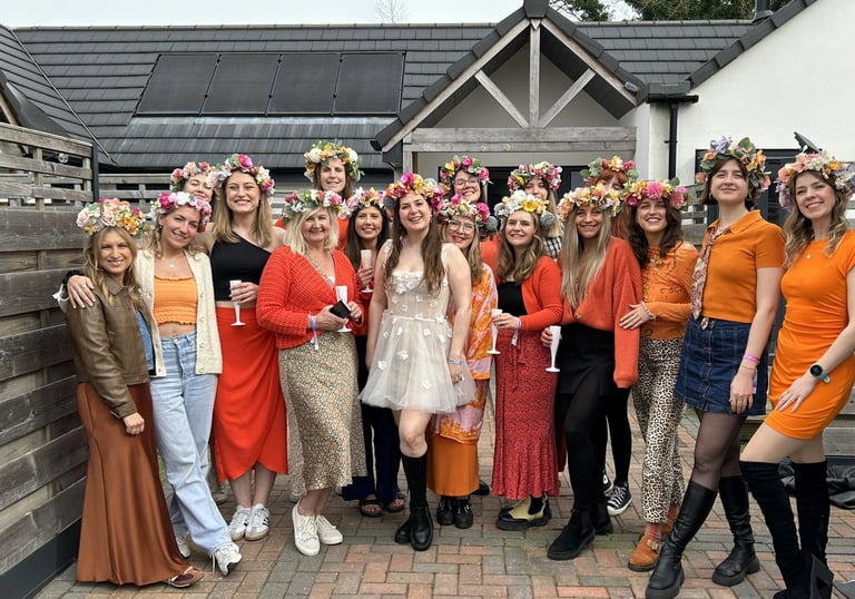 faux flower crown workshop york