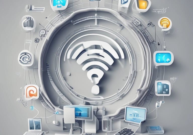 A building with a prominent red and white sign labeled 'SERVICE' against a bright blue sky with some clouds. The structure has a modern, industrial appearance with sleek lines and a clean design. A light fixture is visible on the wall.