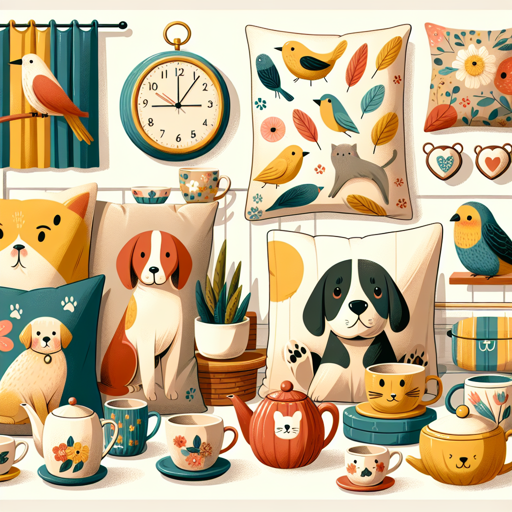 Animal and pet themed home and living gifts