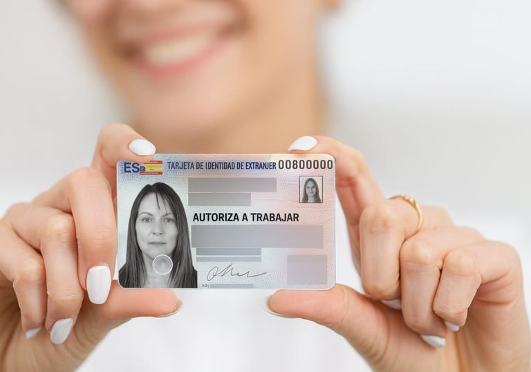 a woman holding a card with a picture of a woman's face