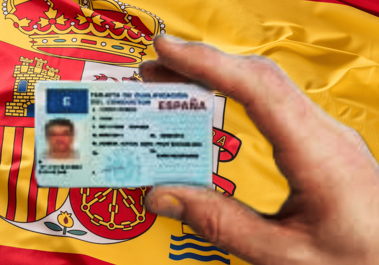 a person holding a passport card with a picture of a person holding a passport